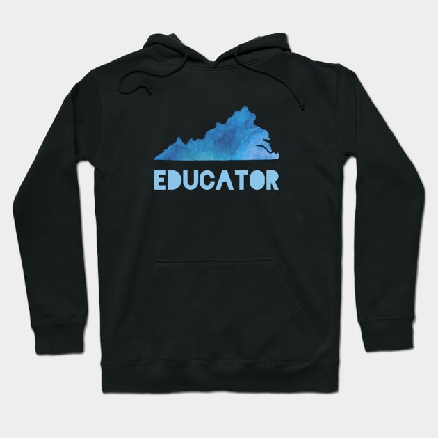 Virginia Educator Hoodie by designed2teach